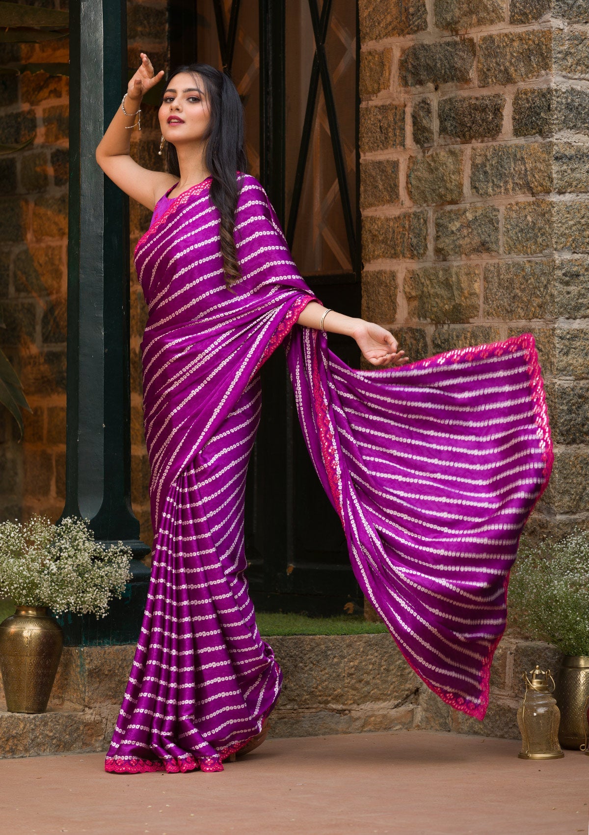 Bandhani saree price Outlet