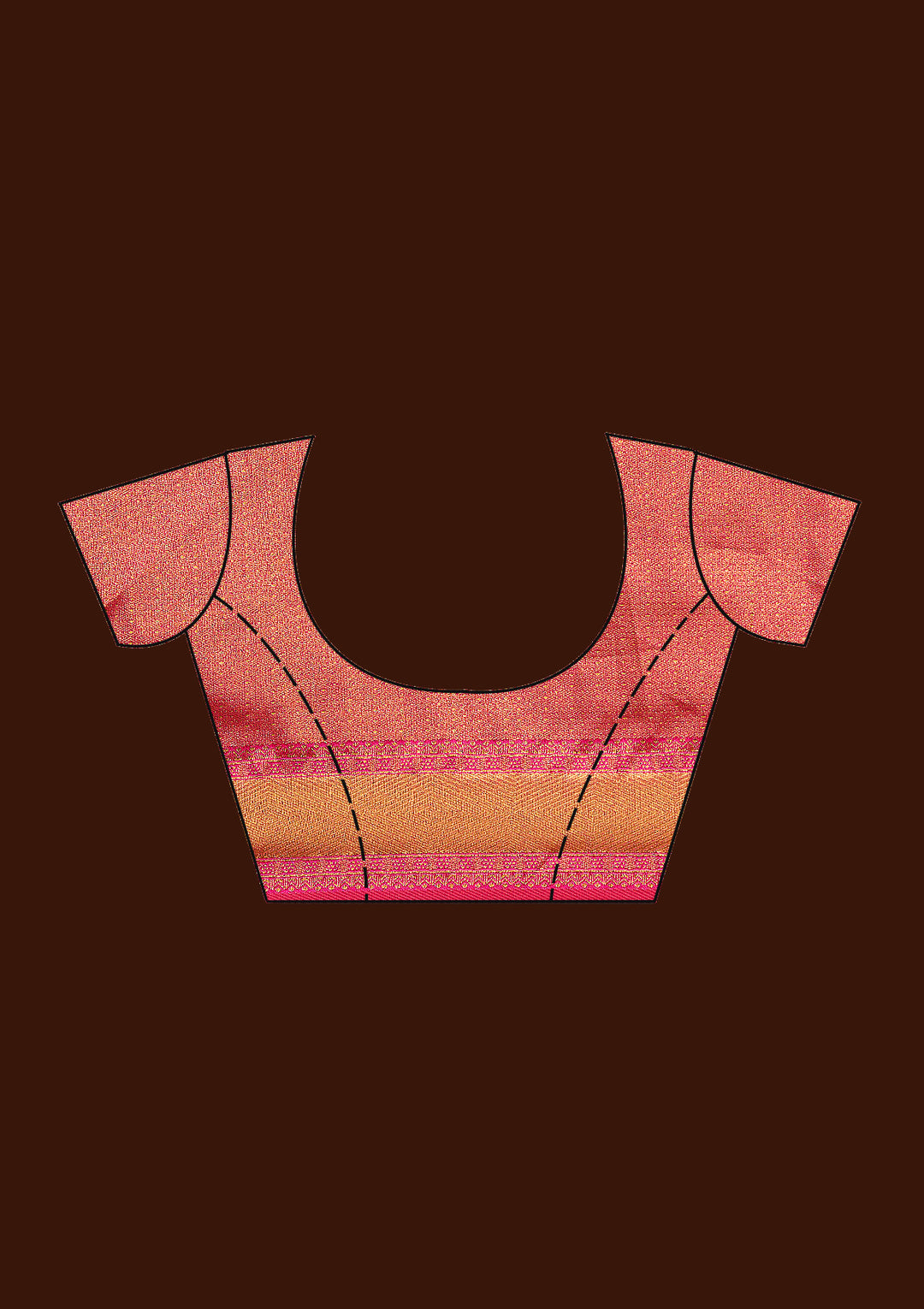 Beige Banarasi Semi-Stitched Lehenga