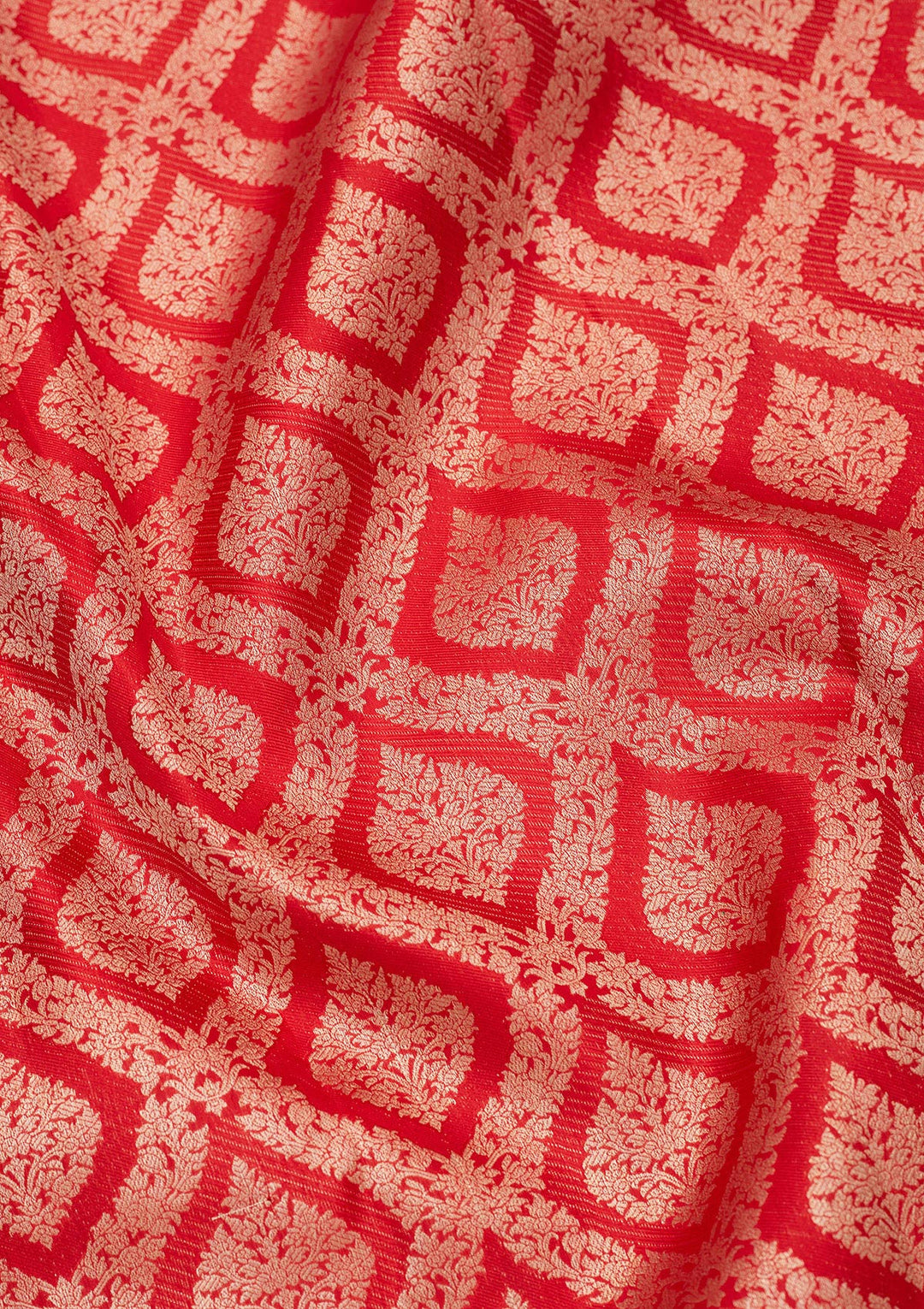 Red Zariwork Pure Silk Saree