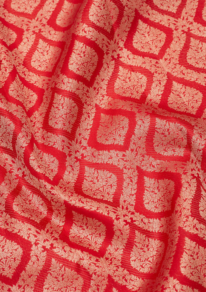 Red Zariwork Pure Silk Saree