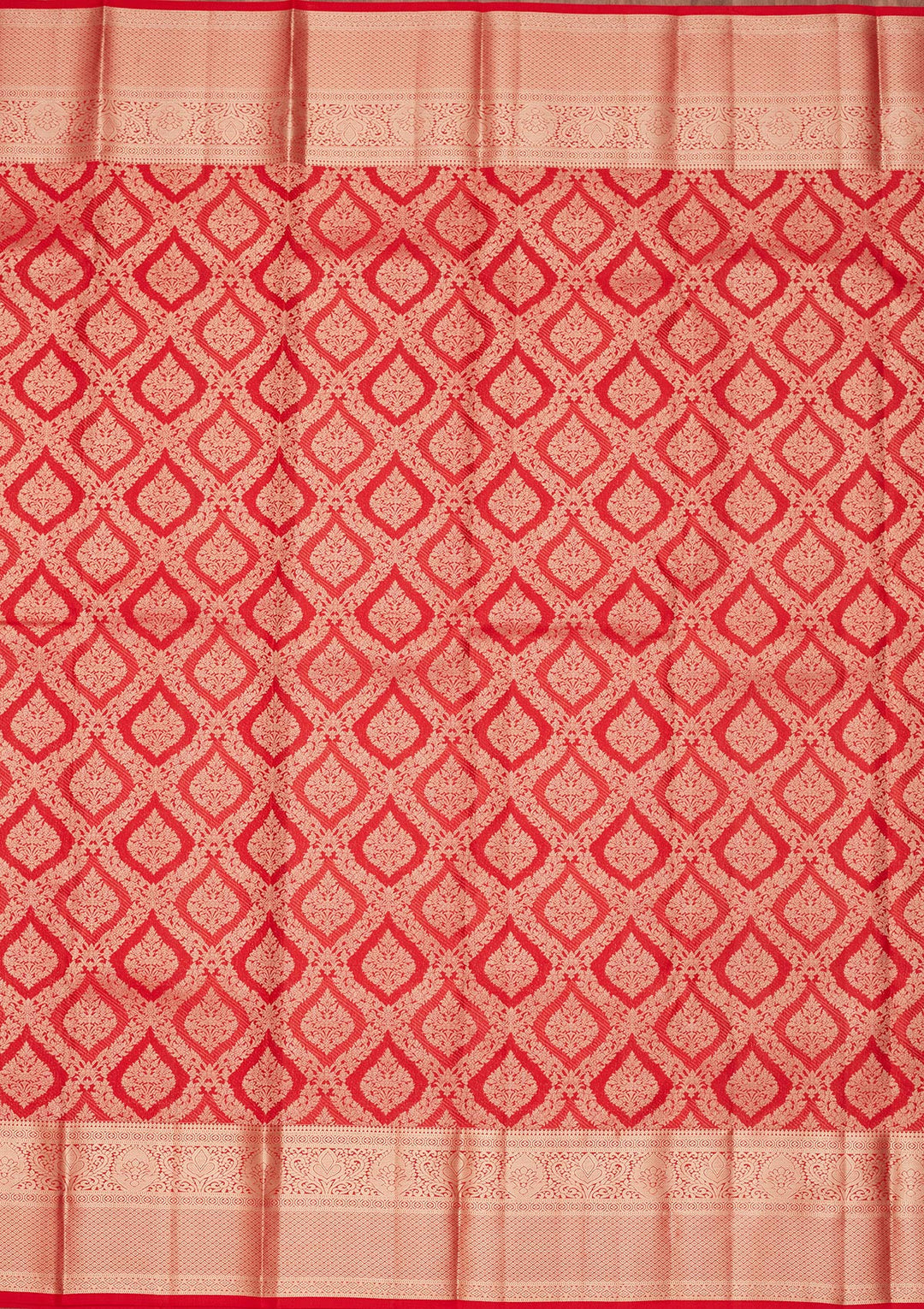 Red Zariwork Pure Silk Saree