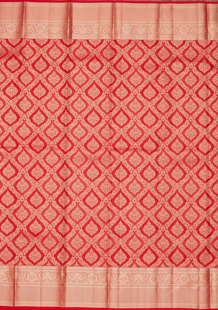 Red Zariwork Pure Silk Saree