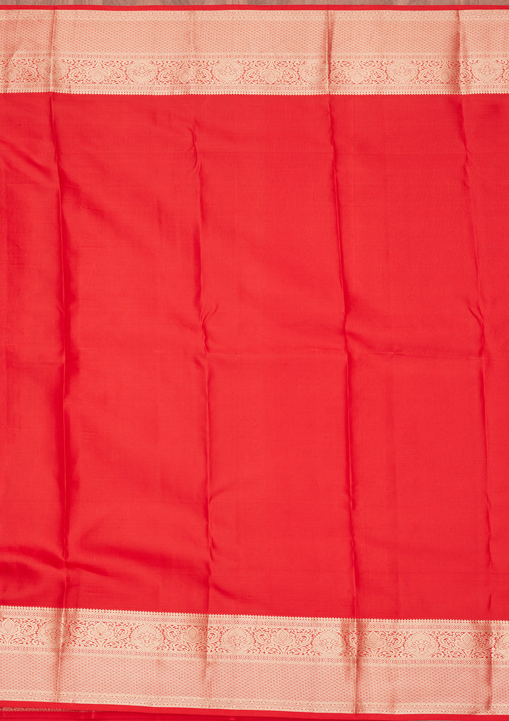 Red Zariwork Pure Silk Saree
