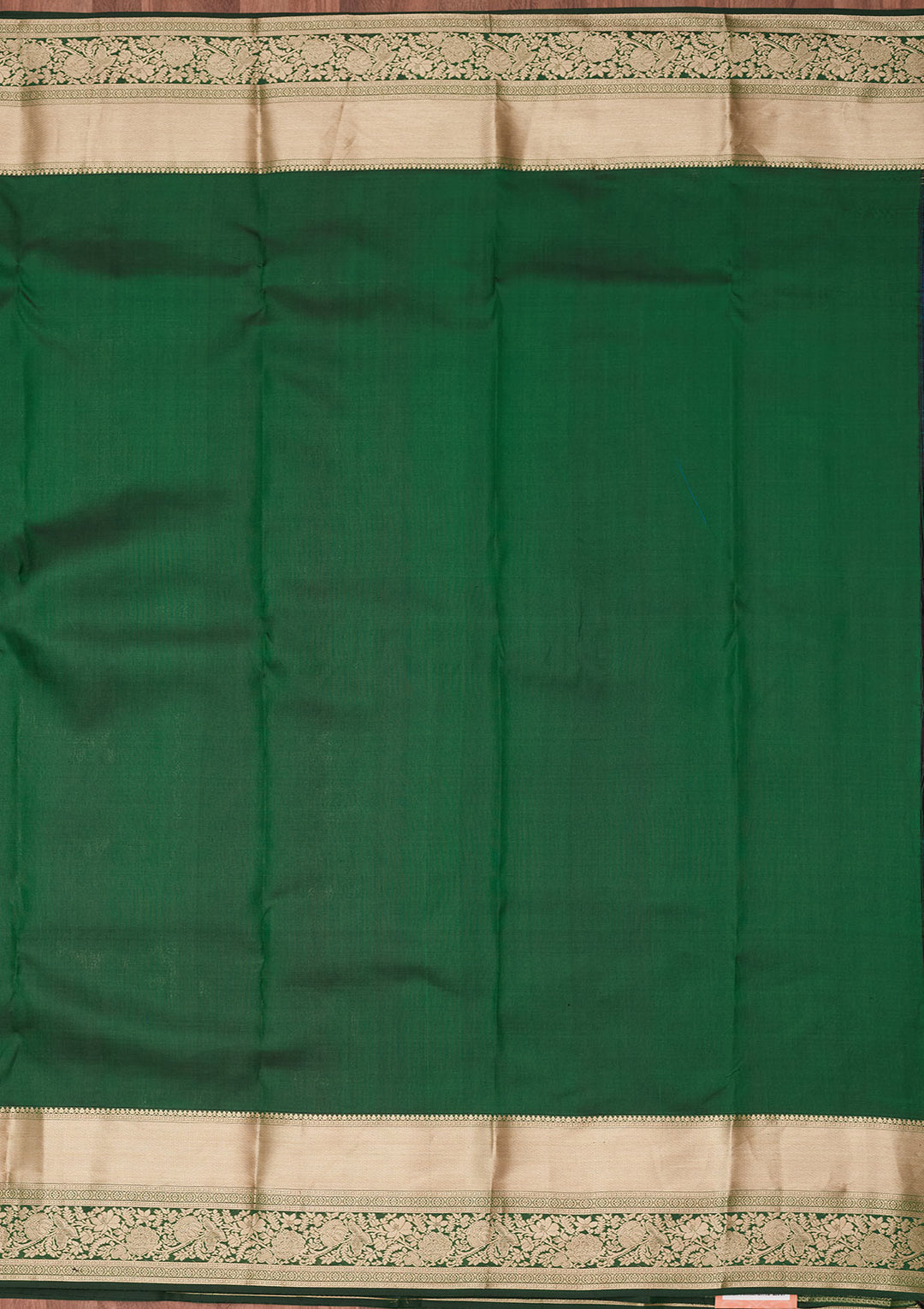 Bottle Green Zariwork Silk Saree