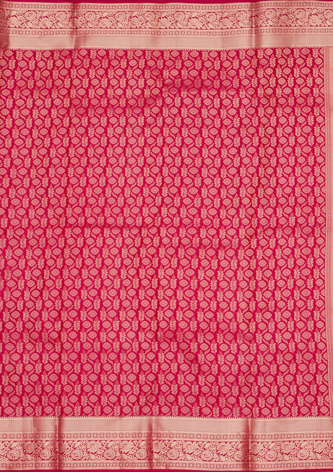 Rani Pink Zariwork (Gold) Silk Saree