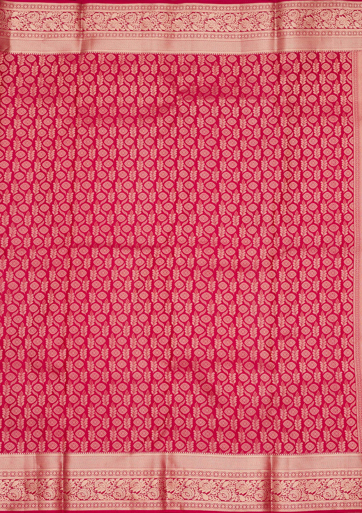 Rani Pink Zariwork (Gold) Silk Saree