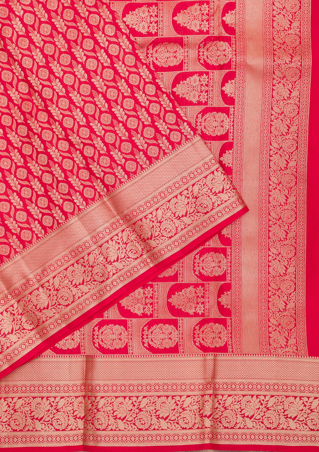 Red Zariwork Pure Silk Saree