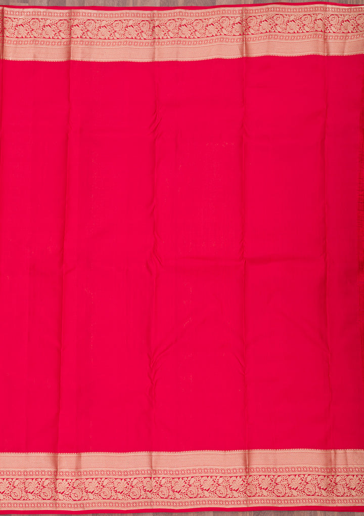 Red Zariwork Pure Silk Saree