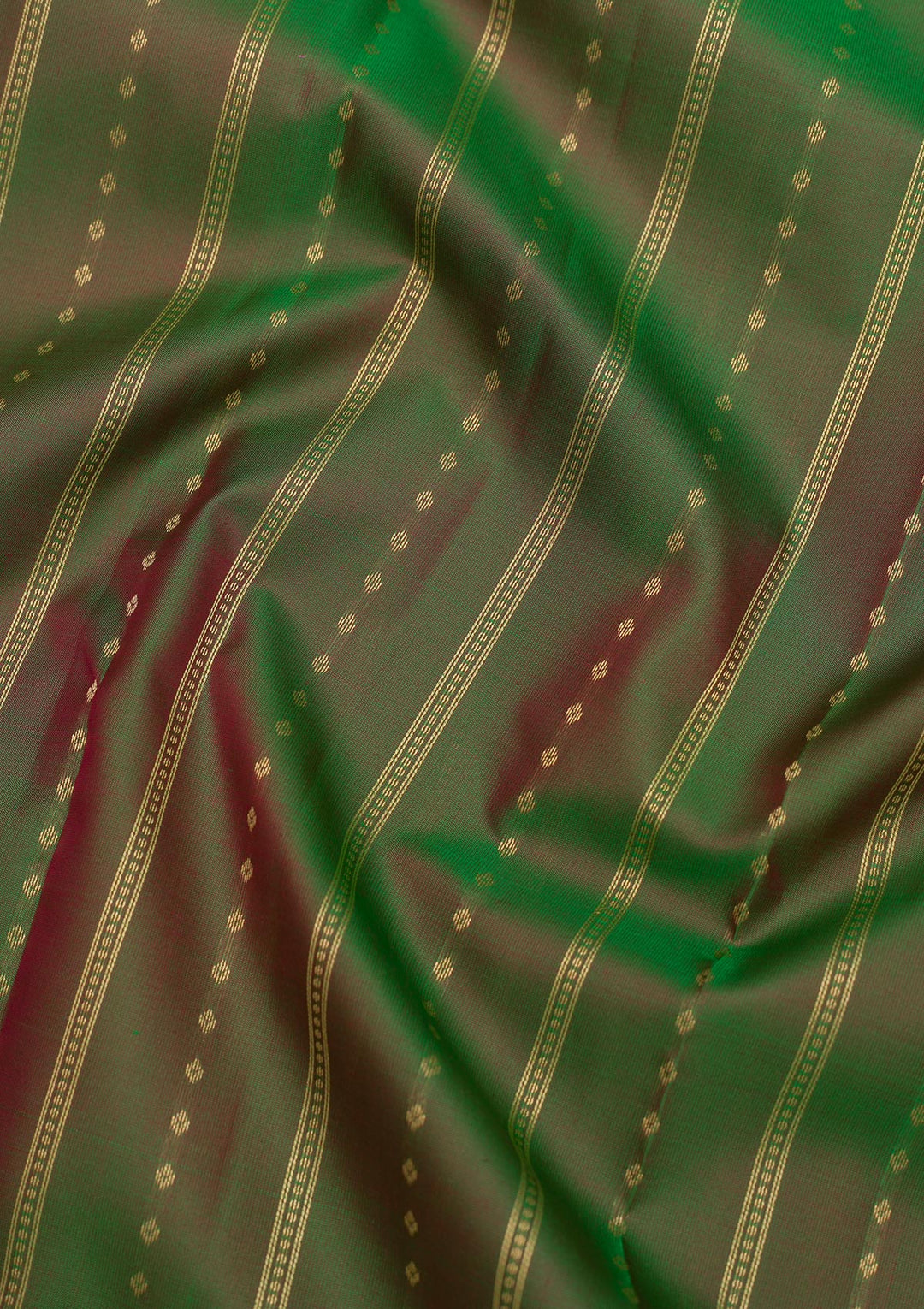 Leaf Green Zariwork Pure Silk Saree