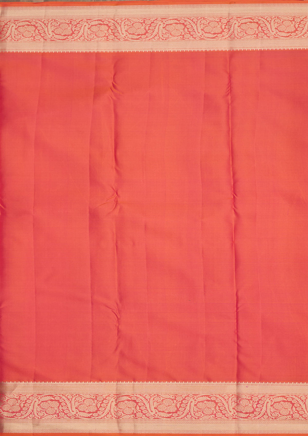 Orange Zariwork Pure Silk Saree