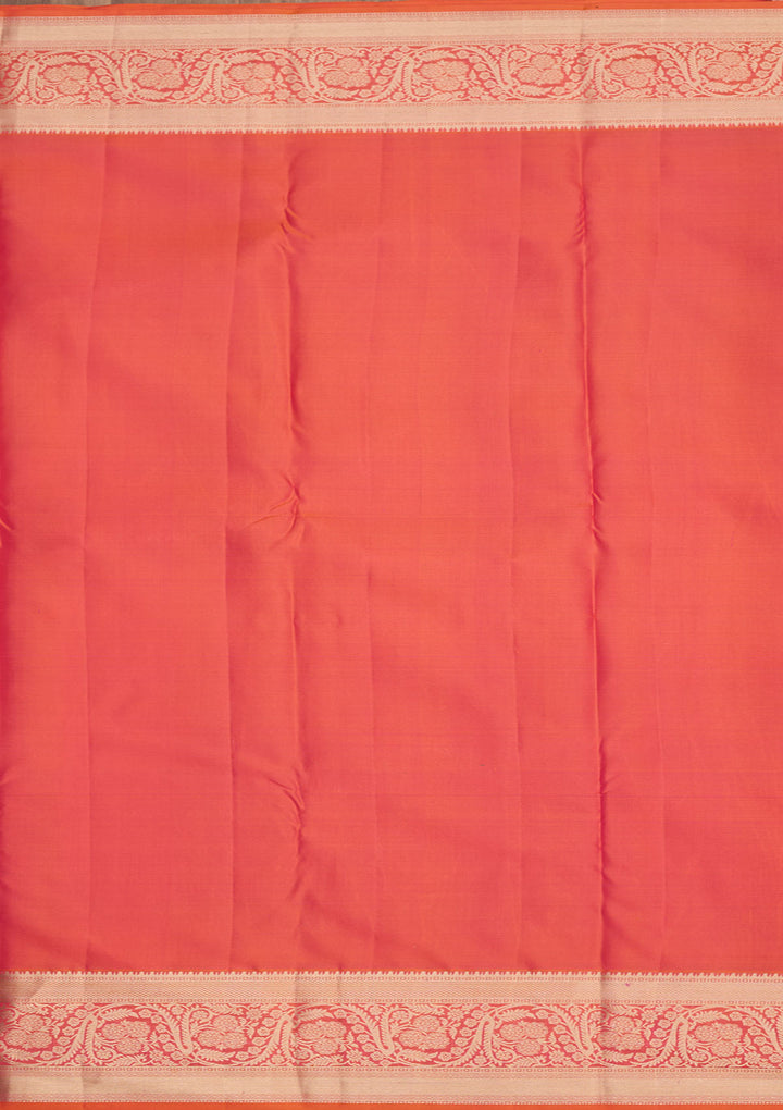 Orange Zariwork Pure Silk Saree