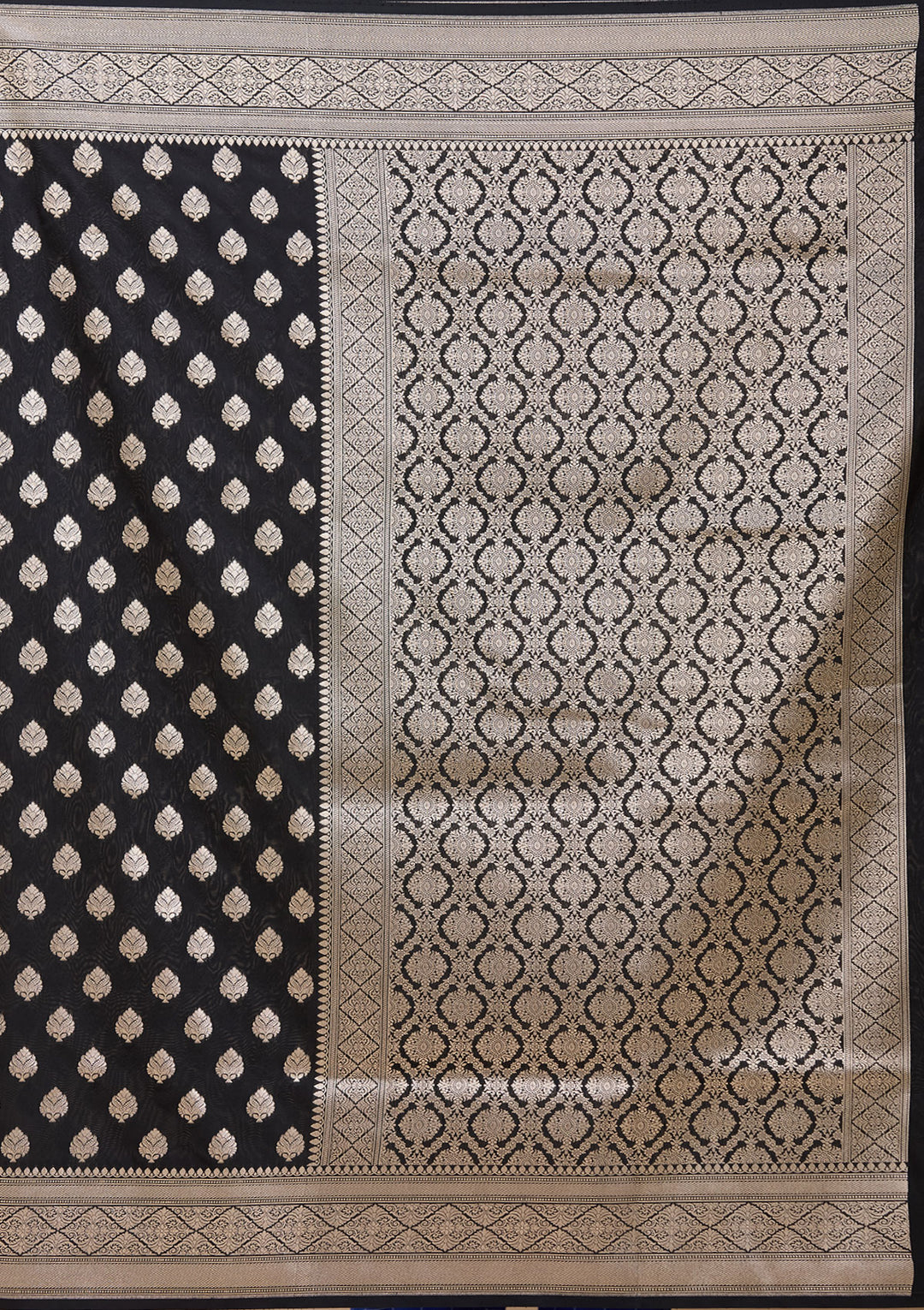 Black Zariwork (Gold) Silk Saree