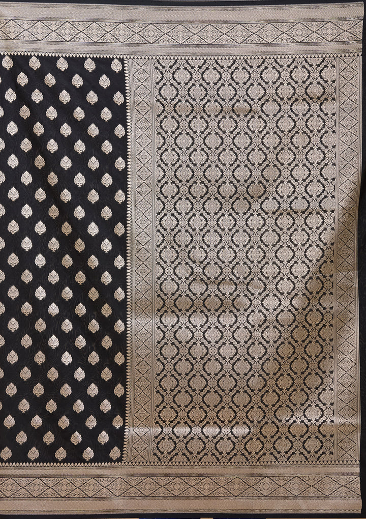 Black Zariwork (Gold) Silk Saree
