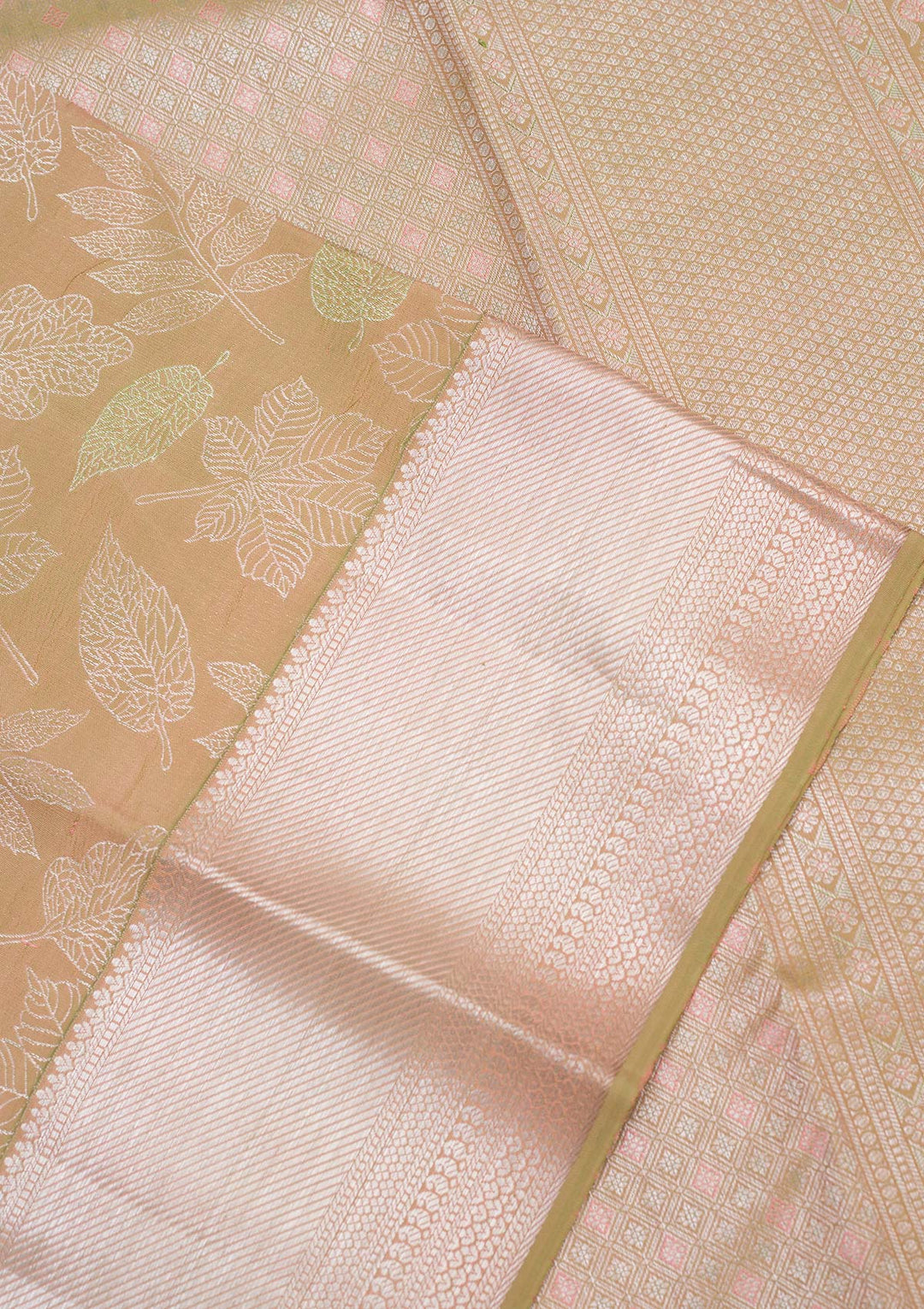 Parrot Green Zariwork Pure Silk Saree