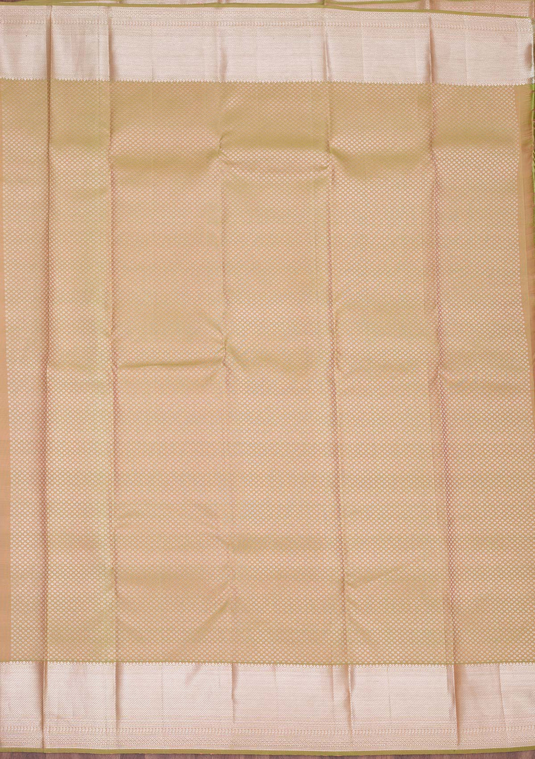 Parrot Green Zariwork Pure Silk Saree