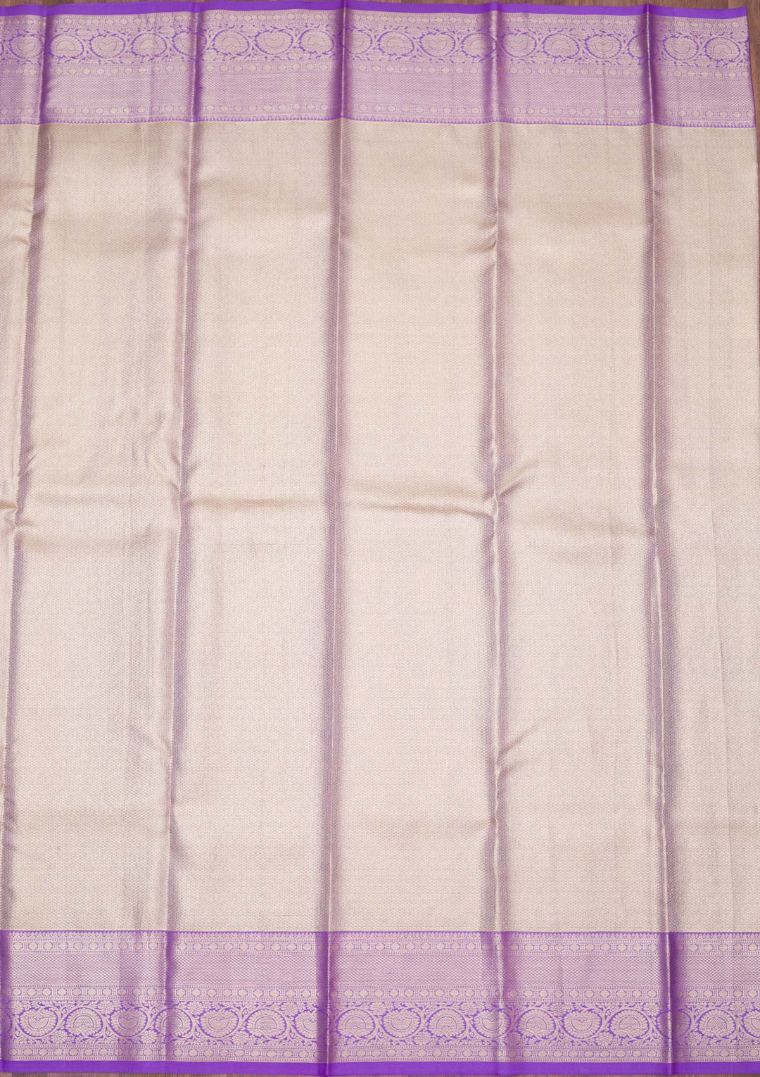 Beige Zariwork Pure Silk Saree