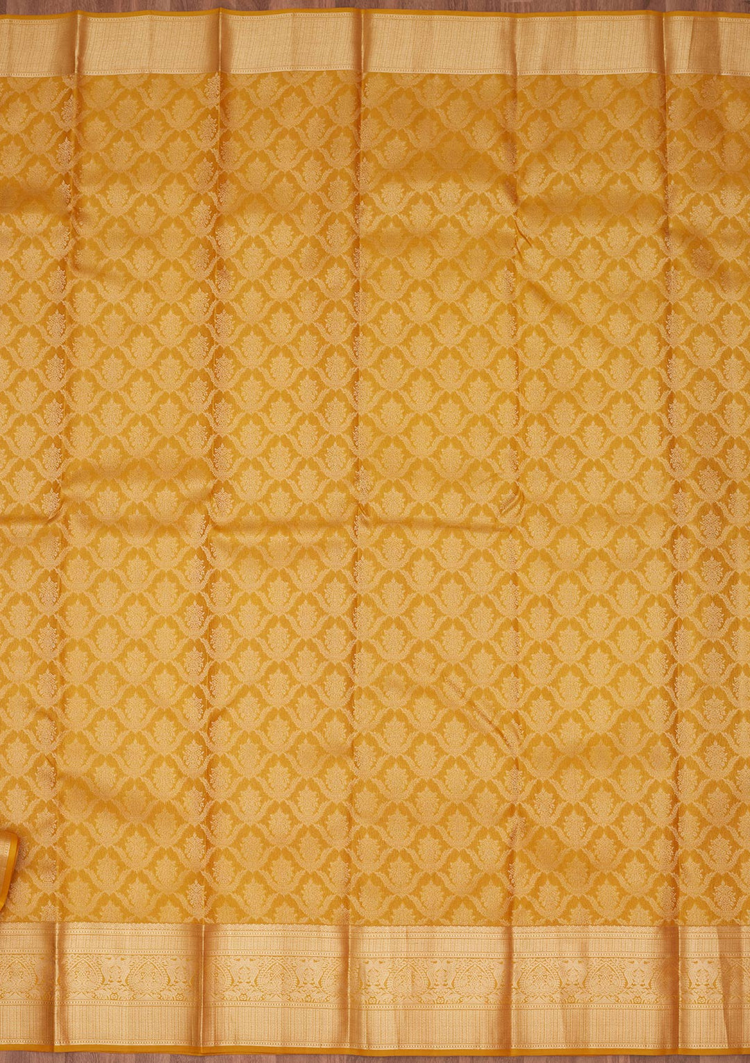 Mustard Zariwork Pure Silk Silk_Saree