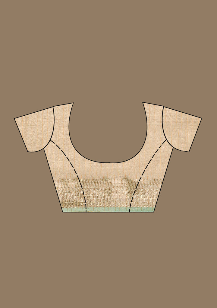 Pista Green Zariwork Tissue Saree