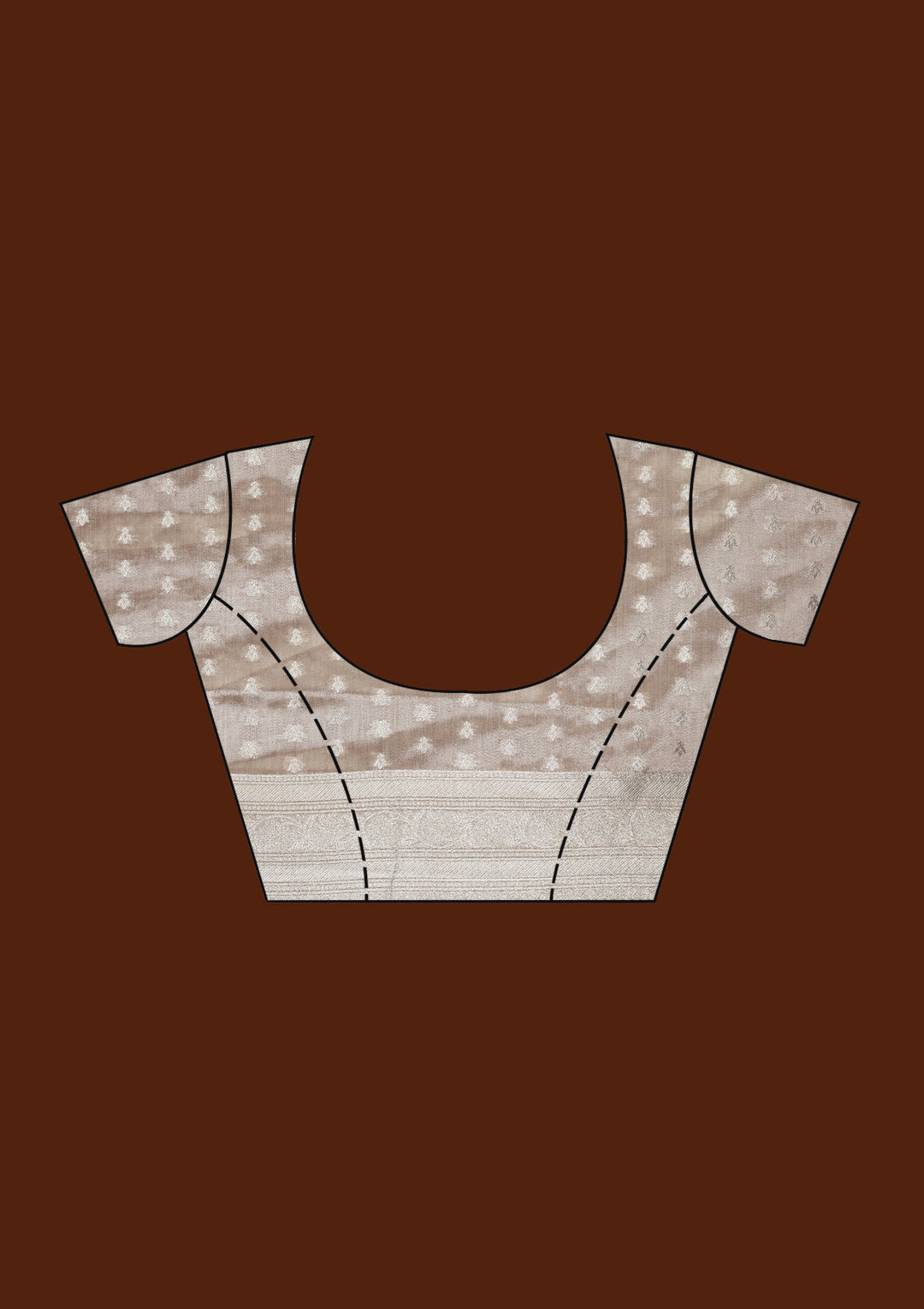 Beige Zariwork Tissue Saree