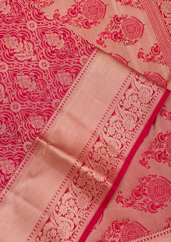 Red Zariwork Pure Silk Saree