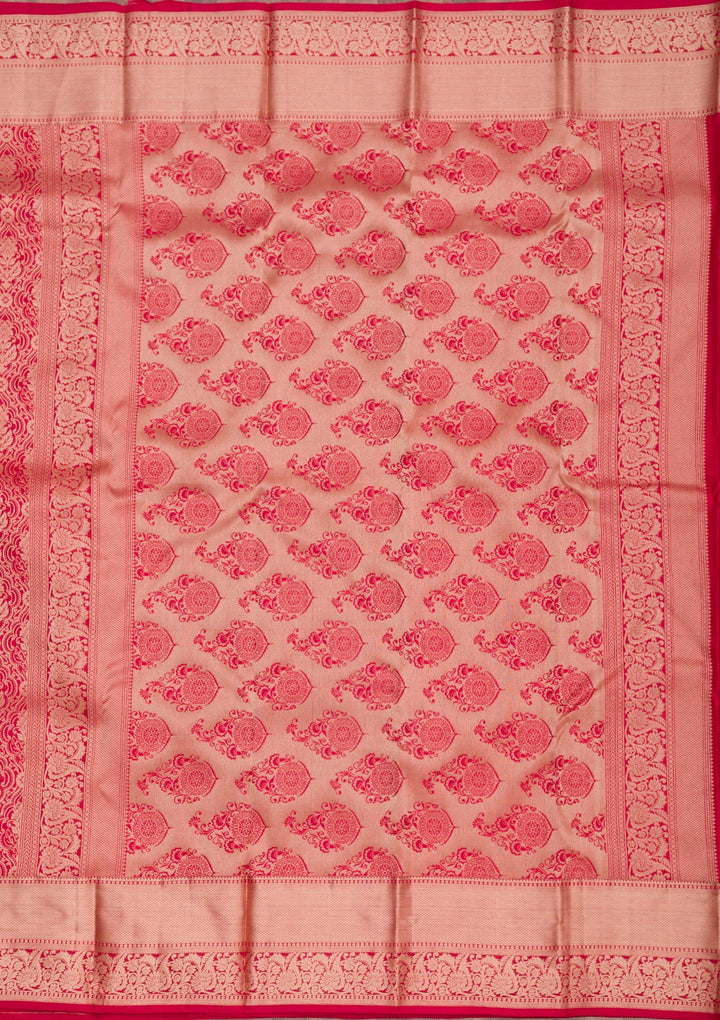 Red Zariwork Pure Silk Saree