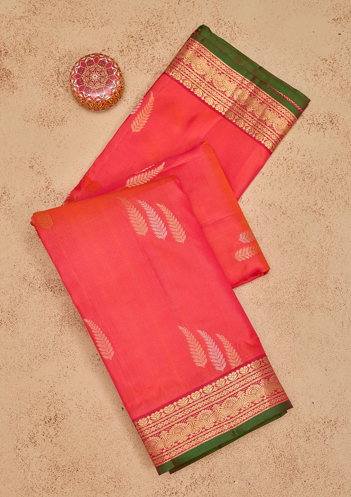 Red Zariwork Pure Silk Saree