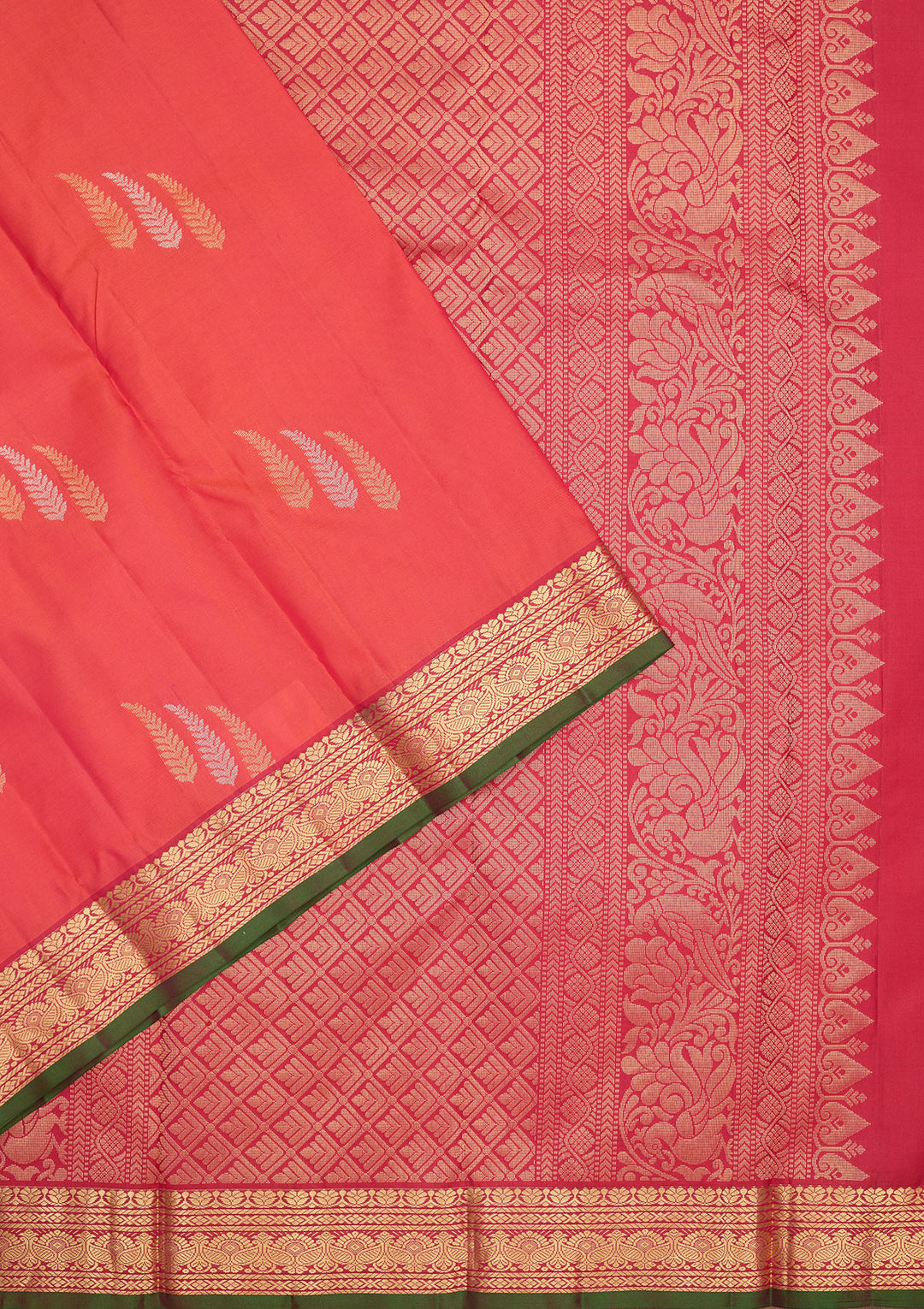 Red Zariwork Pure Silk Saree