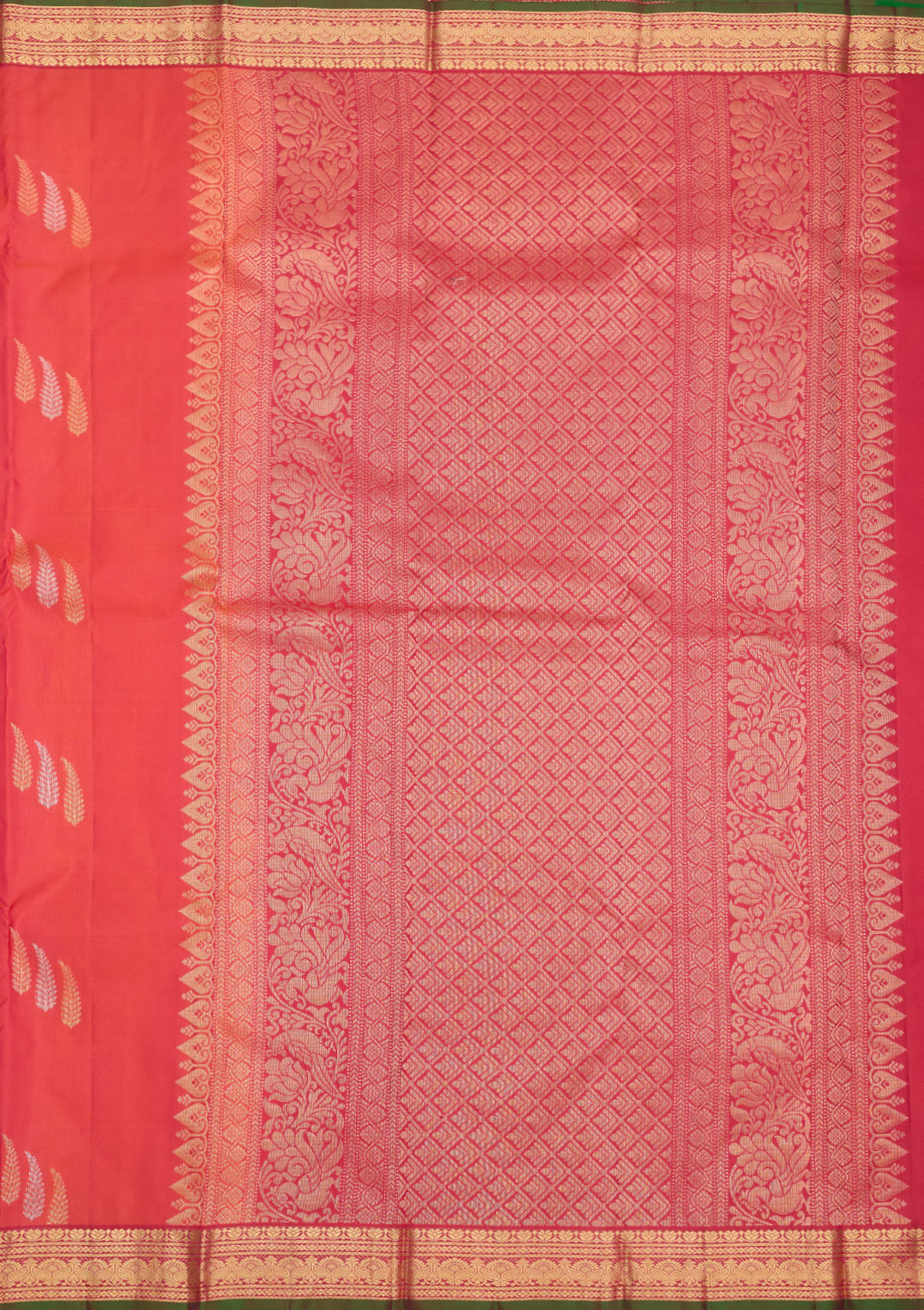 Red Zariwork Pure Silk Saree