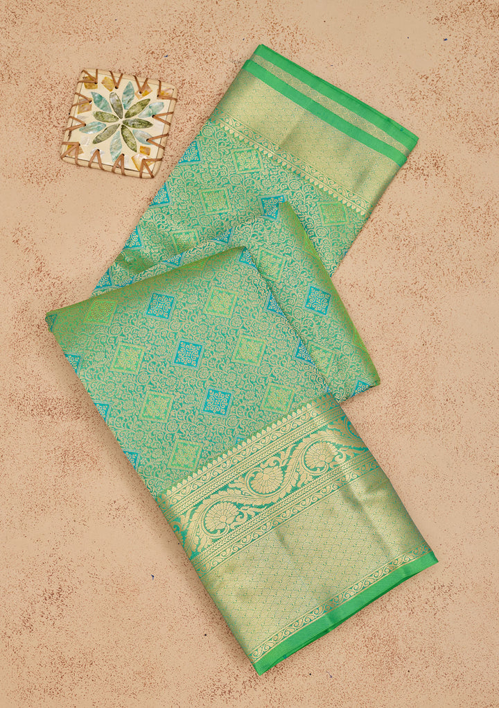 Green Zariwork Pure Silk Saree