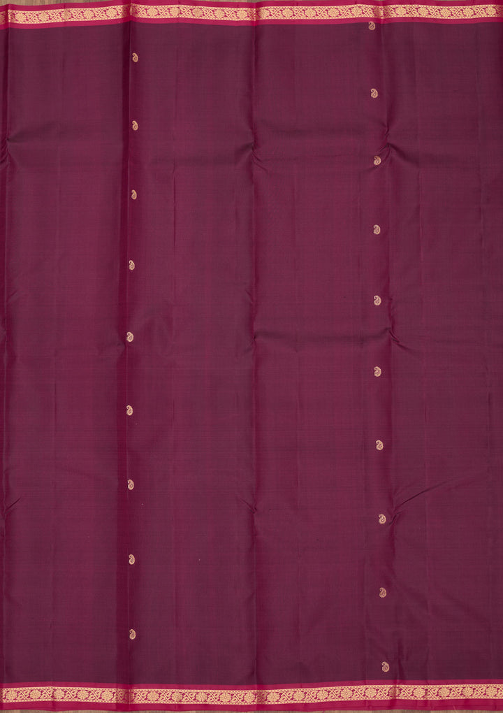 Purple Zariwork Pure Silk Saree
