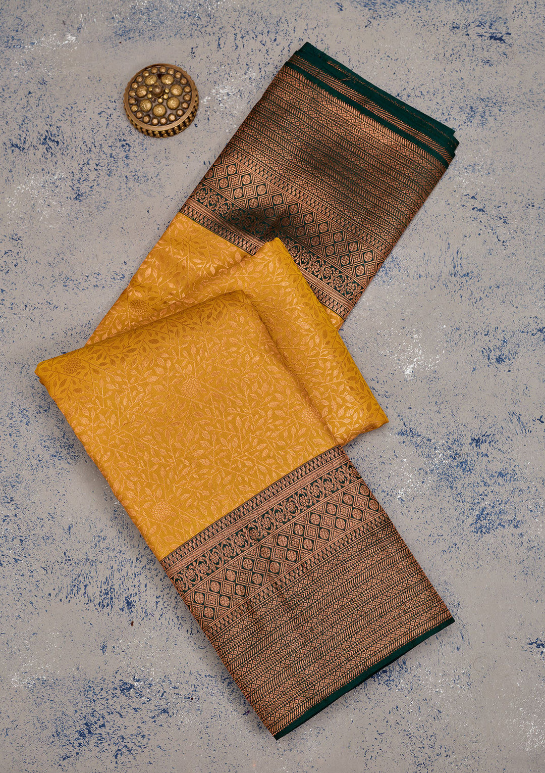 Yellow Zariwork Pure Silk Saree