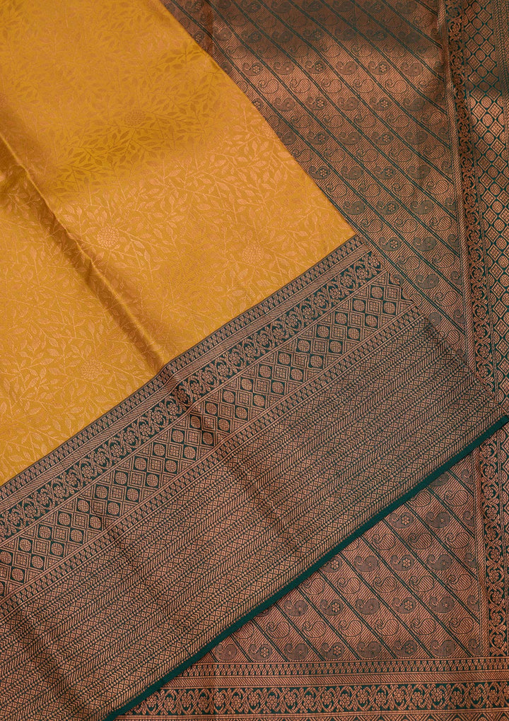 Yellow Zariwork Pure Silk Saree