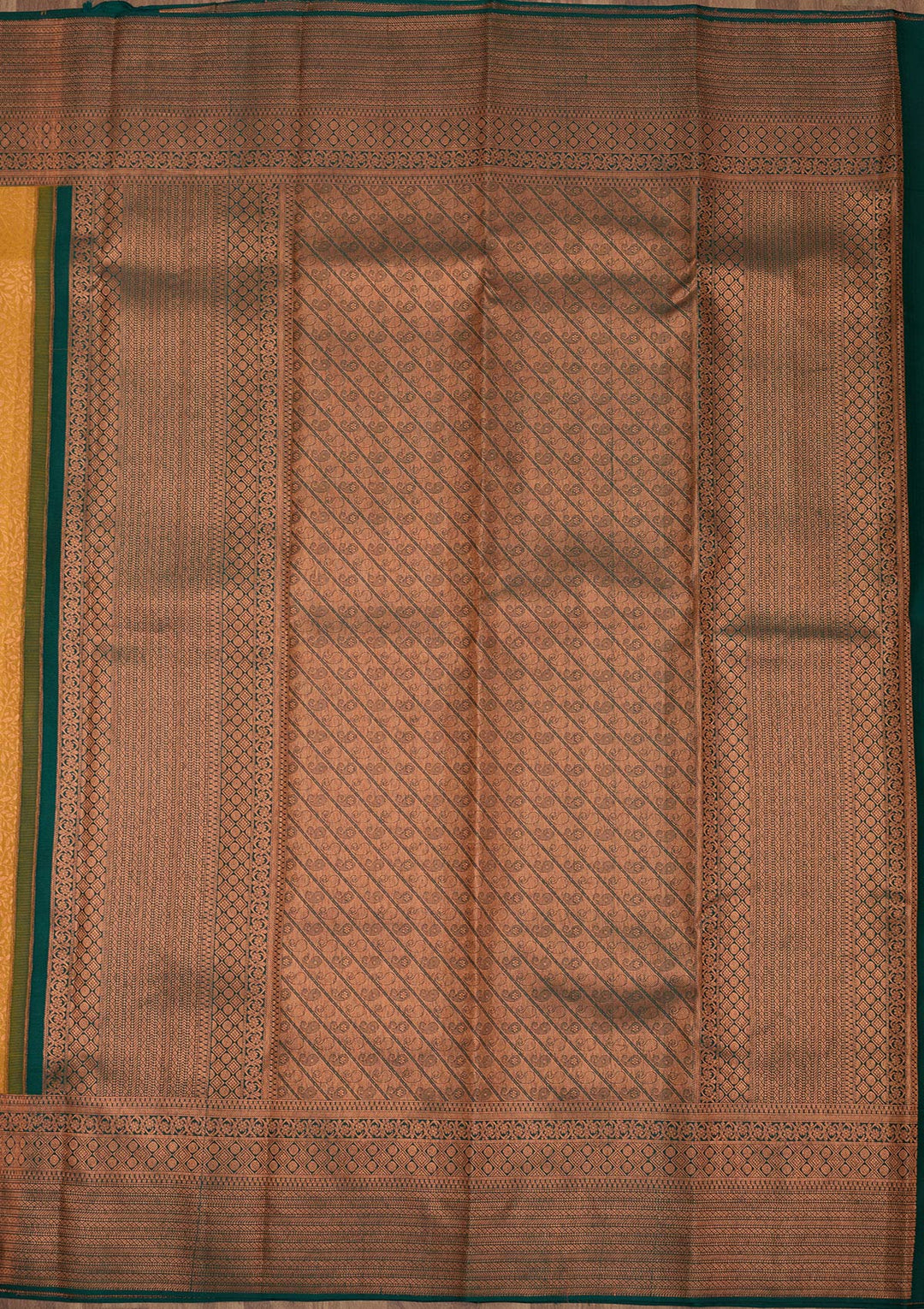 Yellow Zariwork Pure Silk Saree