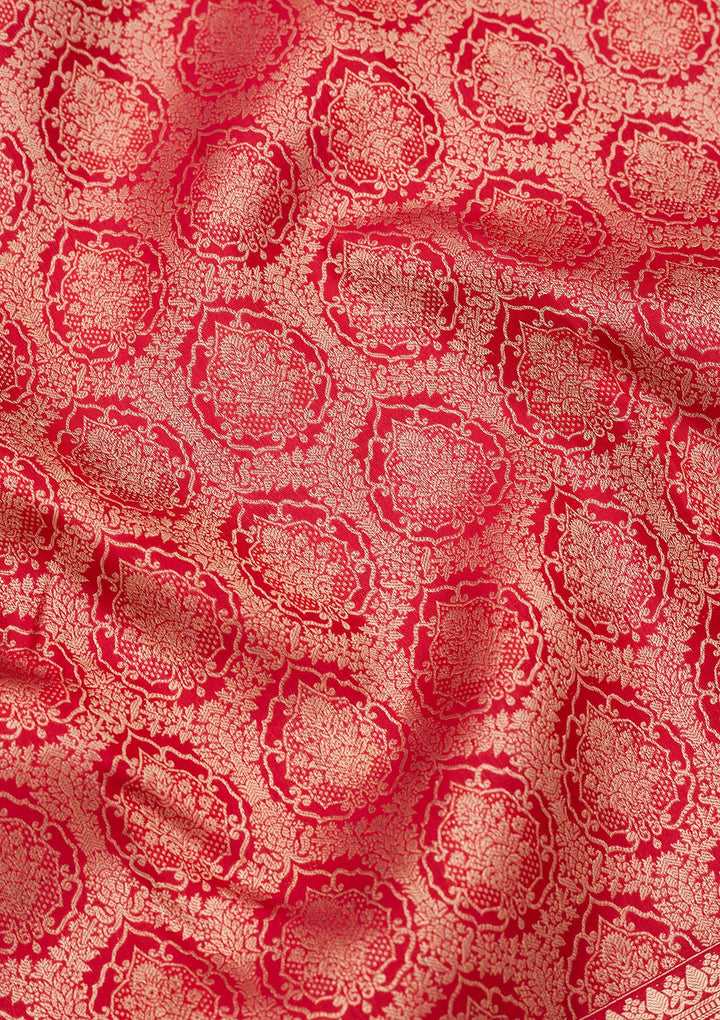 Red Zariwork Pure Silk Saree