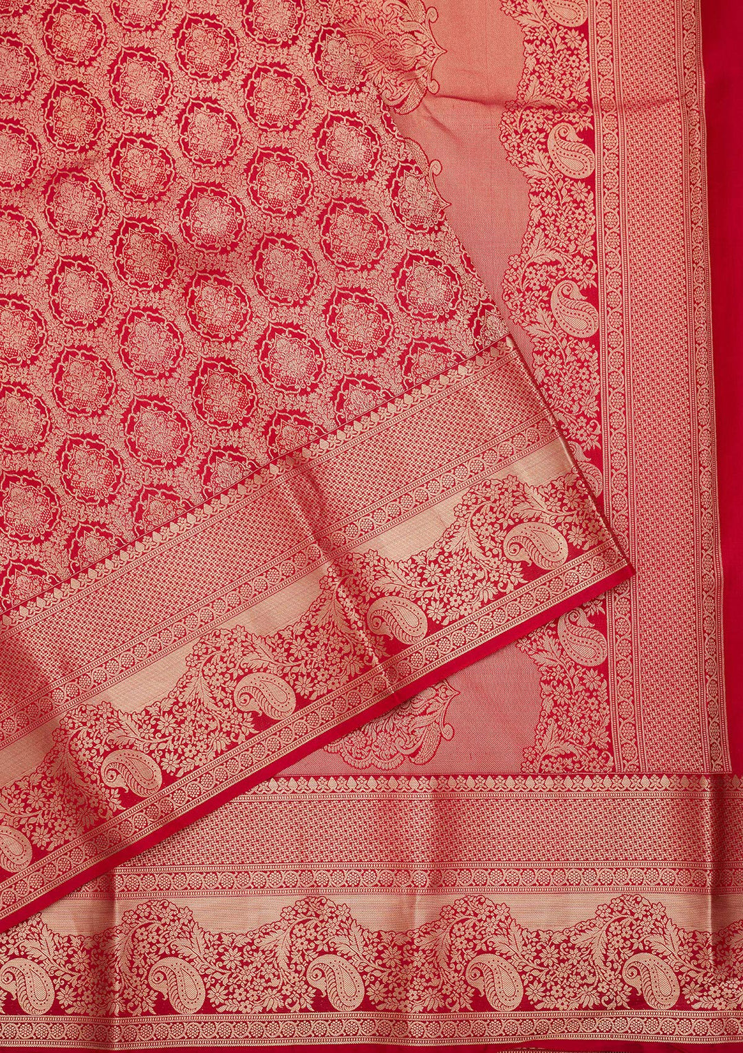 Red Zariwork Pure Silk Saree