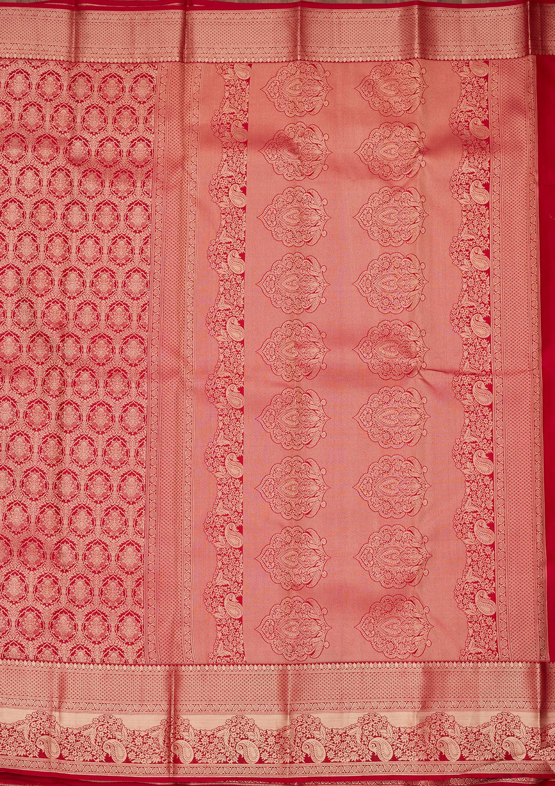 Red Zariwork Pure Silk Saree