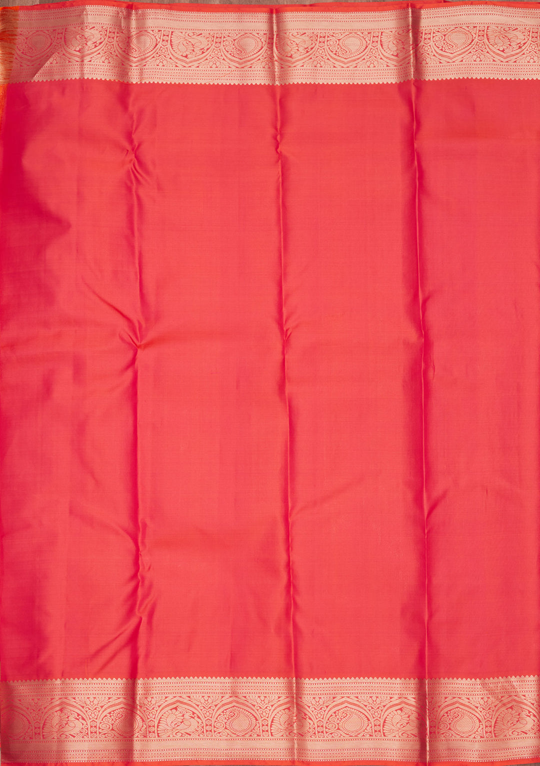 Orange Zariwork Pure Silk Saree