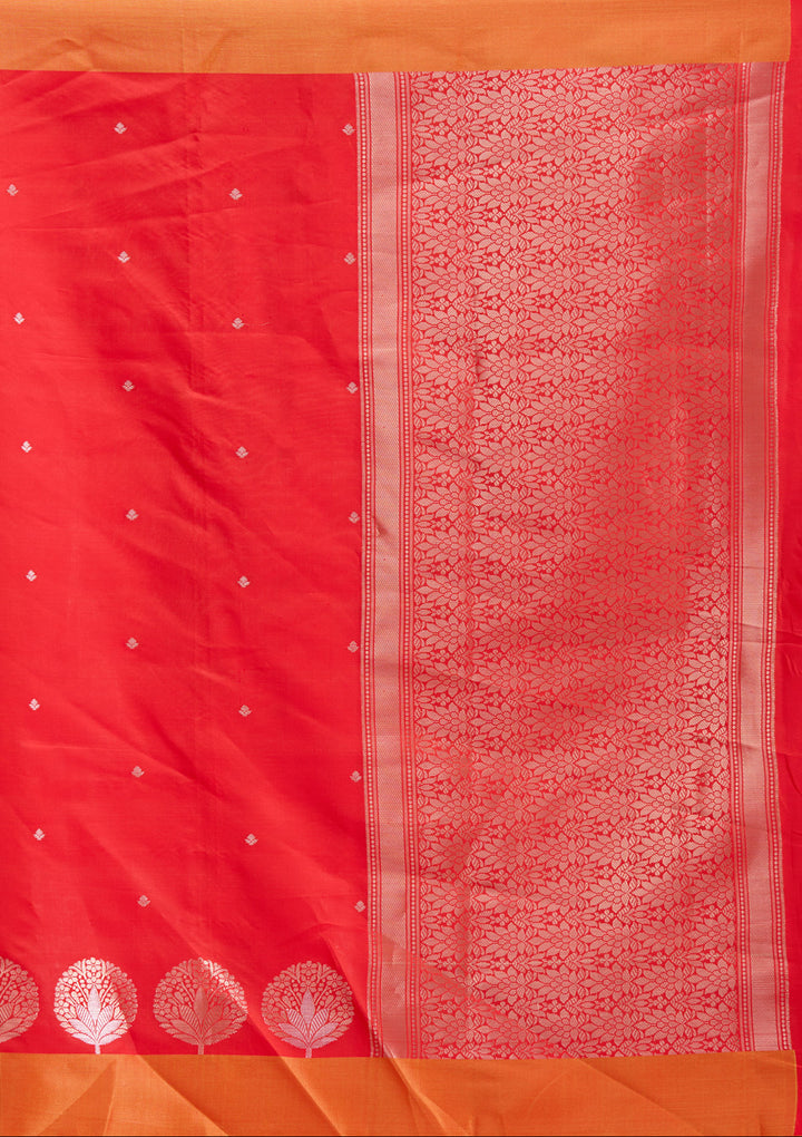 Red Zariwork (Gold) Silk Saree
