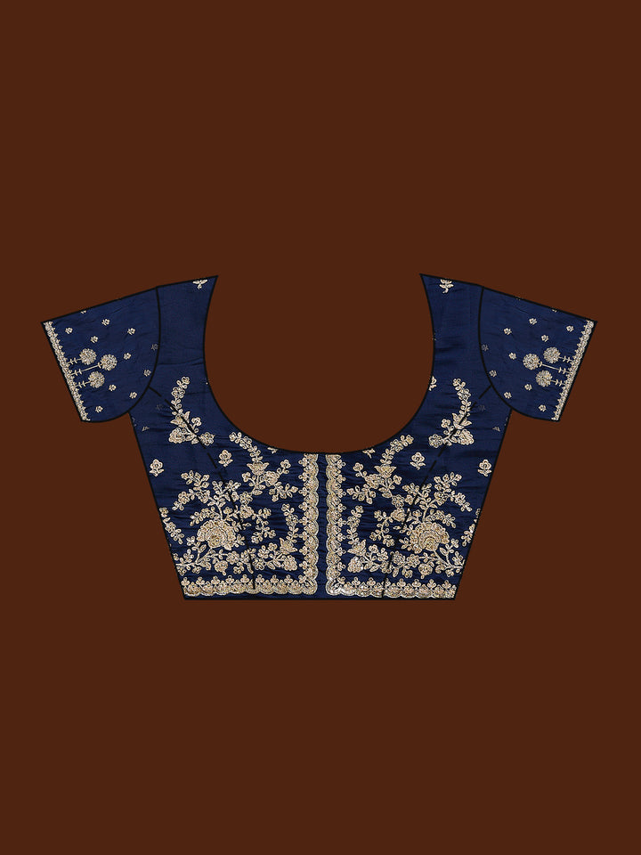 Grey Cording Tissue Saree