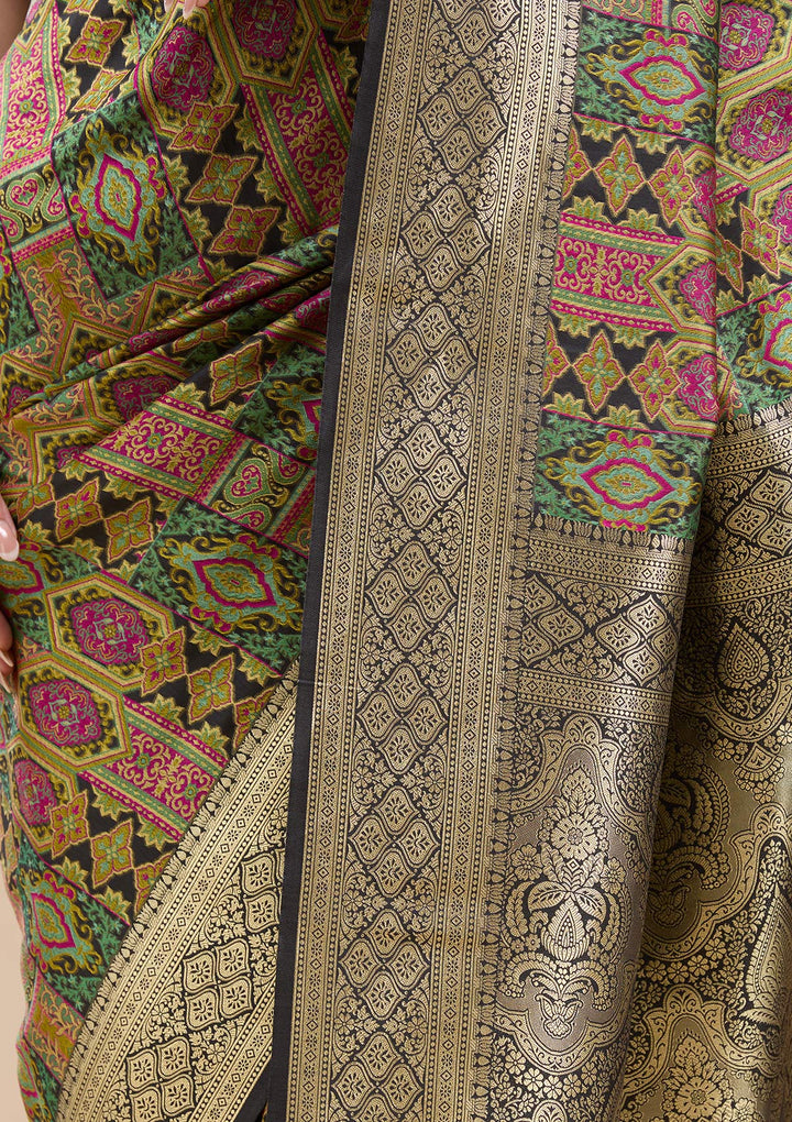 Black Zariwork (Gold) Silk Saree