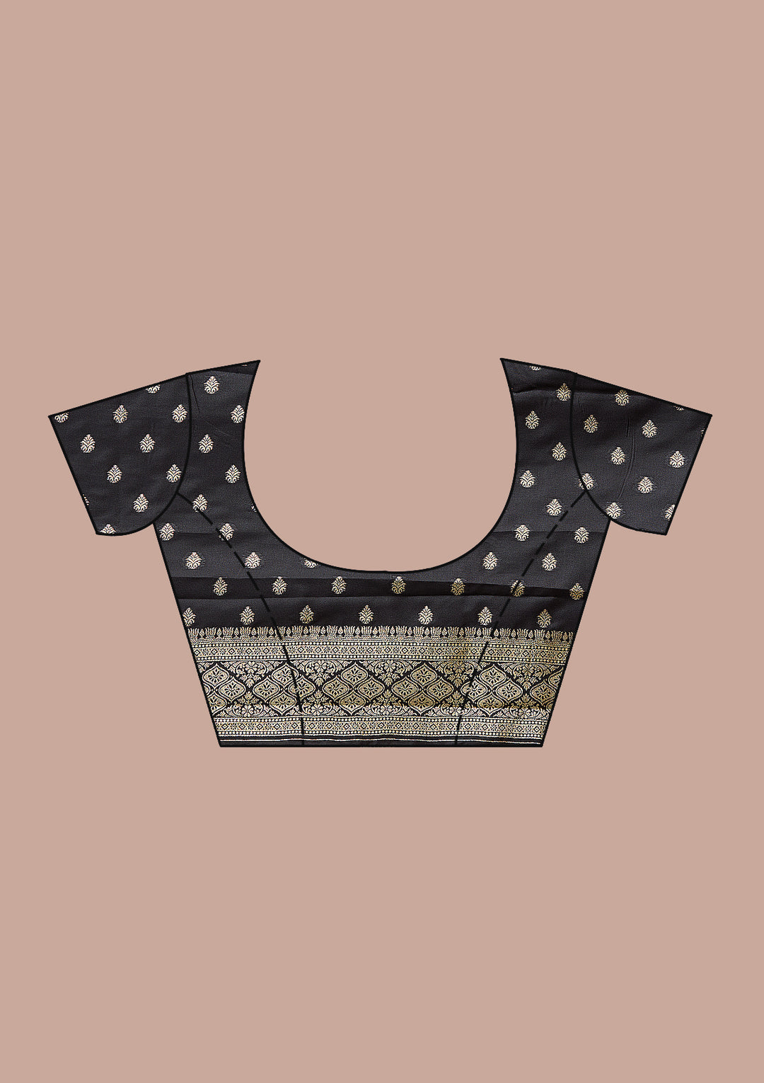 Black Zariwork (Gold) Silk Saree