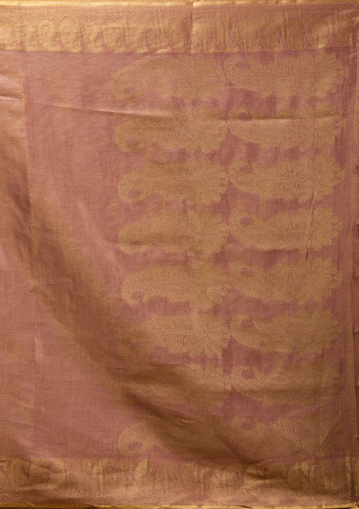 Mauve Printed Art Silk Saree