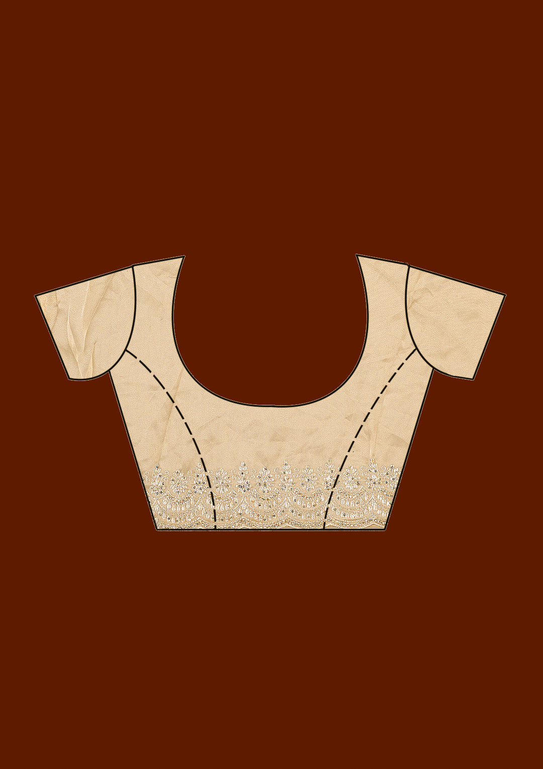 Gold Cording Tissue Saree