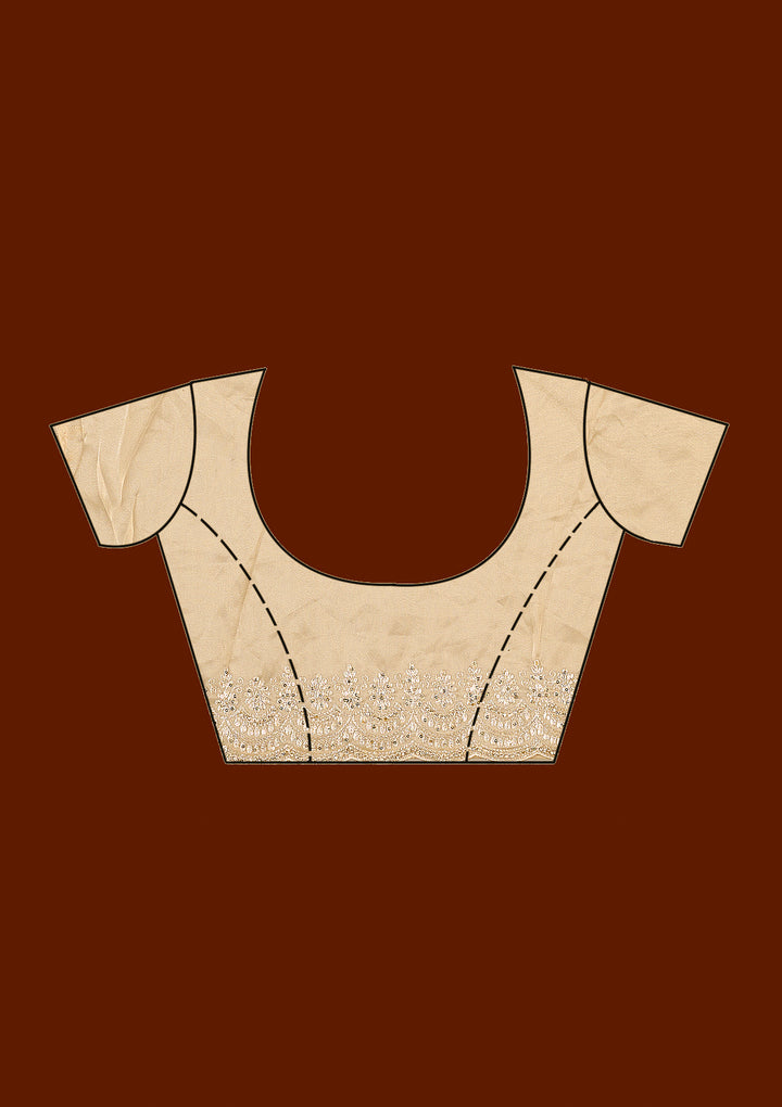 Gold Cording Tissue Saree