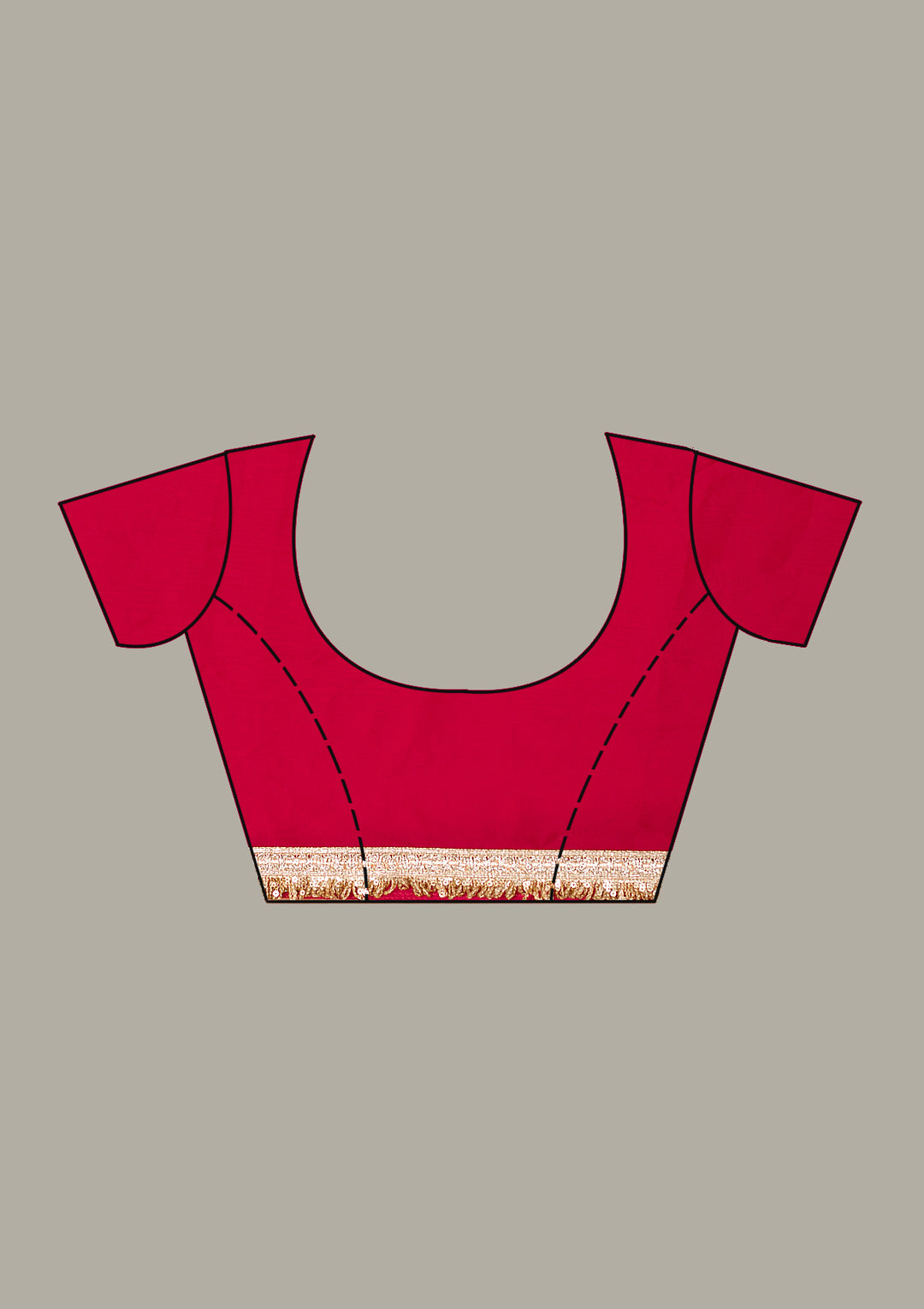 Maroon Threadwork Georgette Saree