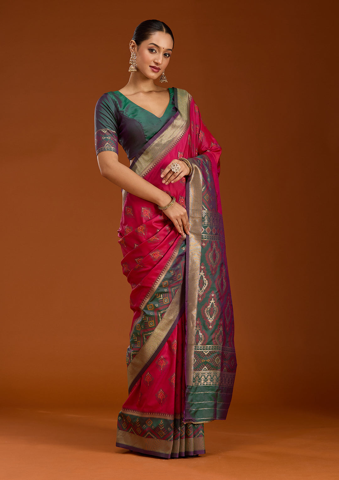 Magenta Pink Kanjivaram Art Silk Silk_Saree