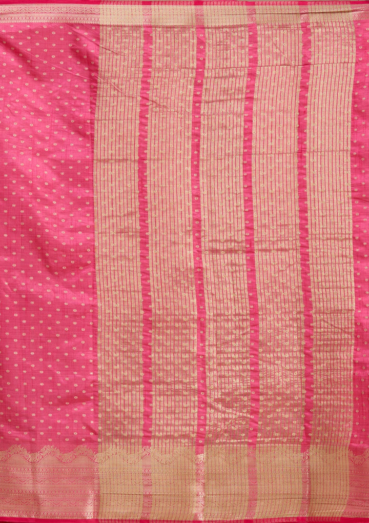 Pink Kanjivaram Silk Saree