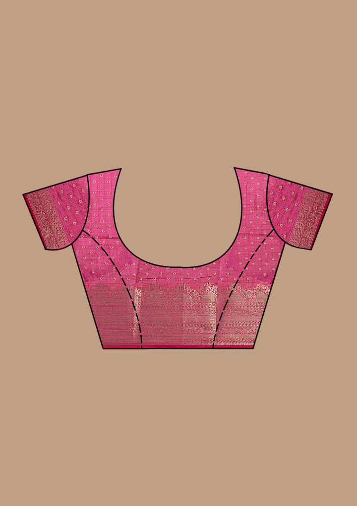 Pink Kanjivaram Silk Saree