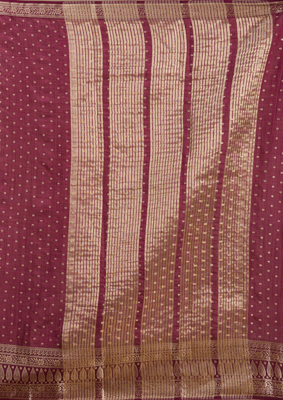 Maroon Zariwork (Gold) Silk Silk_Saree
