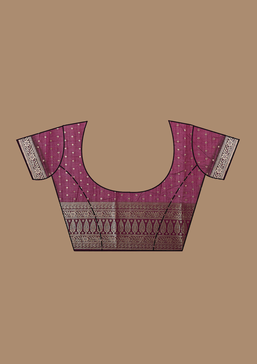 Maroon Zariwork (Gold) Silk Silk_Saree